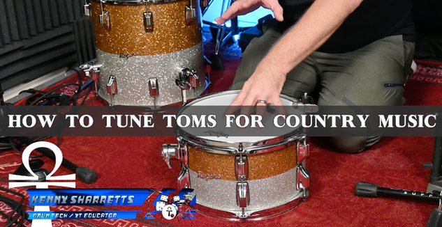 HOW TO TUNE TOMS FOR COUNTRY MUSIC FULL LESSON